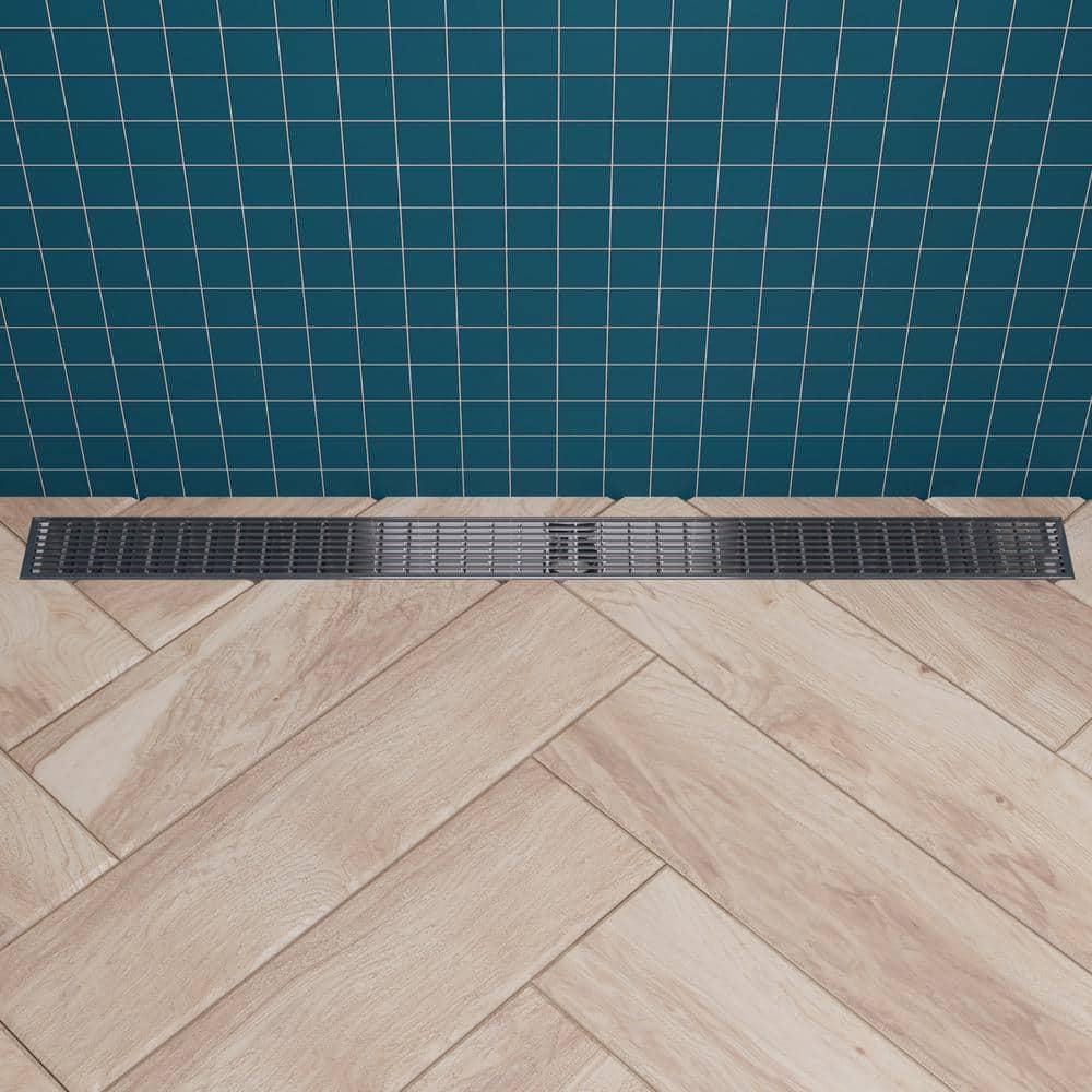 36'' Stainless Steel Linear Shower Drain with Groove Lines