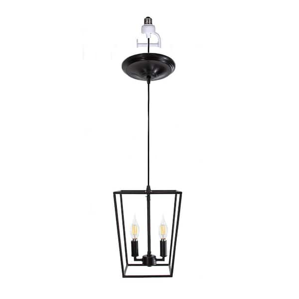 Instant Pendant 2-Light Recessed Light Conversion Kit Brushed Bronze Lantern