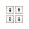 StyleWell Gold Frame with White Matte Gallery Wall Picture Frames (Set of 4)