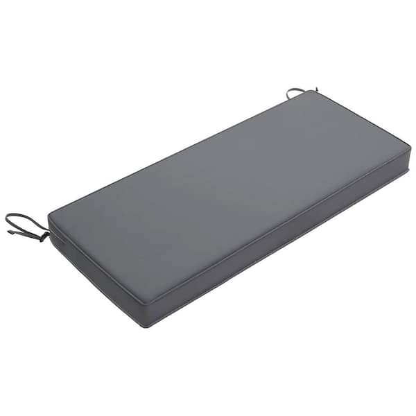 Unbranded 59 in. x 18 in. Rectangle Outdoor Bench Cushion Dark Gray