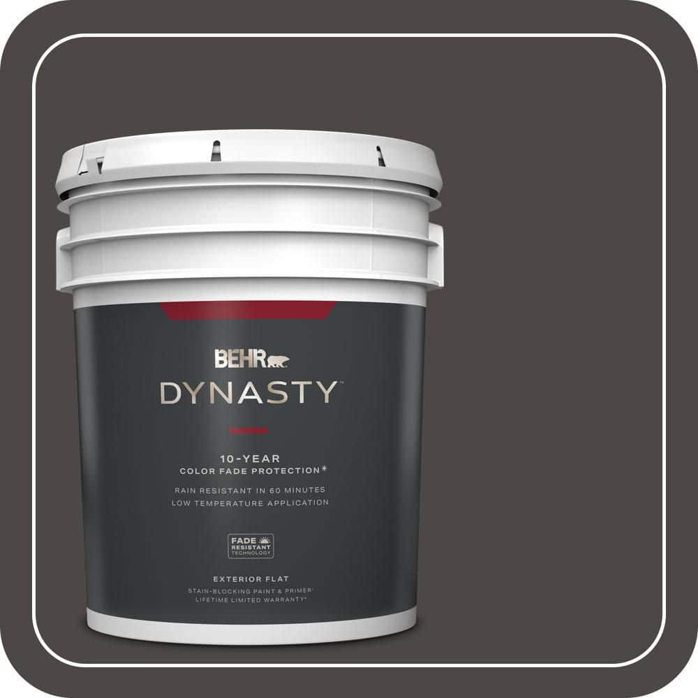 5 gal. Home Decorators Collection #HDC-CL-14A Warm Onyx Flat Exterior Stain-Blocking Paint & Primer price history on PriceWatchPro