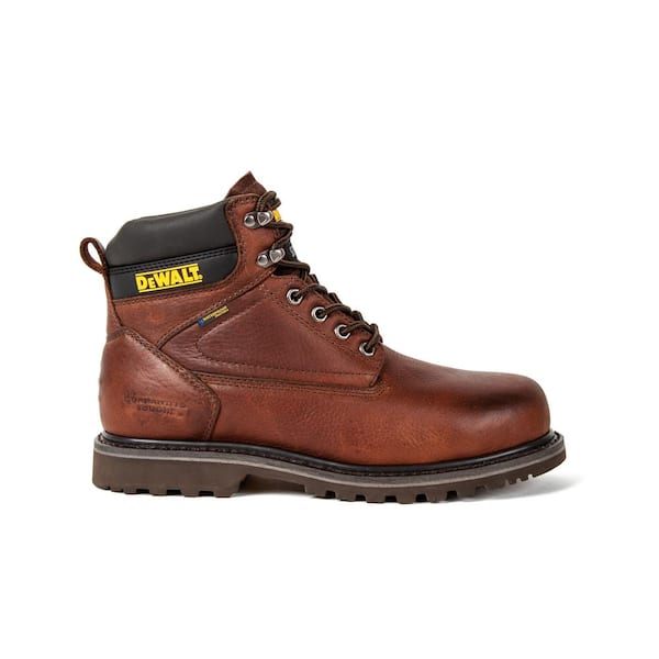 DEWALT Men's Axle Waterproof 6 in. Work Boots - Steel Toe - Walnut Pitstop Size 8(M)