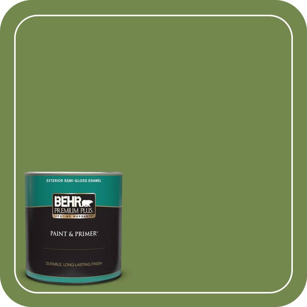 1 qt. Home Decorators Collection #HDC-SM14-2 Green Suede Semi-Gloss Enamel Exterior Paint & Primer price history on PriceWatchPro