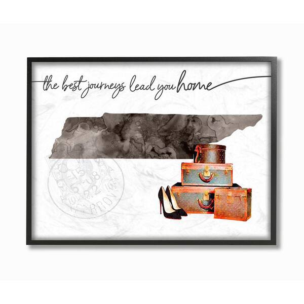 The Stupell Home Decor Collection 24 In X 30 In Tennessee State The Best Journeys Lead You Home Fashion By Amanda Greenwood Framed Wall Art Cw 1562 Fr 24x30 The Home Depot