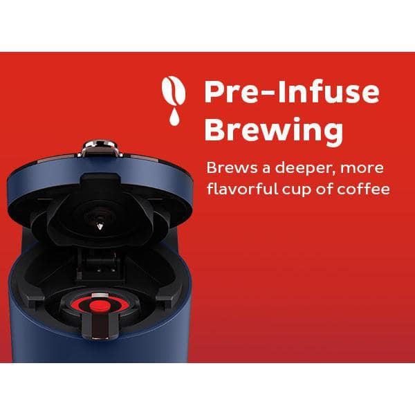 INSTANT 40 oz. Solo Single Cup Navy Drip Coffee Maker with Water Tank  Capacity 140-6020-01 - The Home Depot