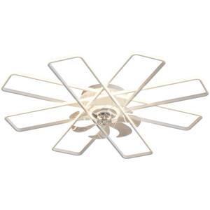 41 in. LED Indoor White Integrated Light Silent DC Motor 6 Gear Wind Speed Ceiling Fan with Remote Control