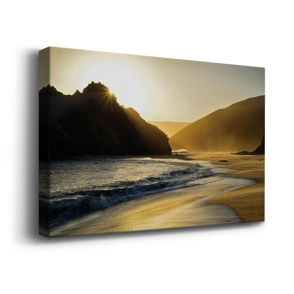 Sunset at Big Sur 12" x 18" Canvas Wall Art