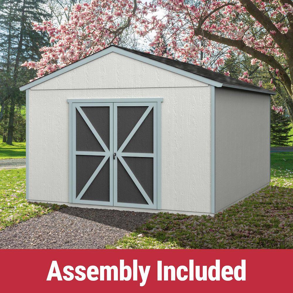 Pro Assembled Astoria 12 ft. W x 16 ft. All Weather Wood Storage Shed with Floor - Autum Brown Shingles (192 sq. ft.) price history on PriceWatchPro