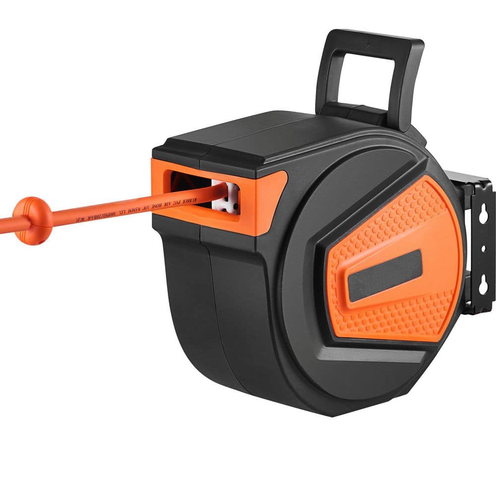 Retractable Air Hose Reel, 3/8 in. x 50  ft. Hybrid Air Hose Max 300PSI, Air Compressor Hose Reel, 180° Swivel Mount price history on PriceWatchPro