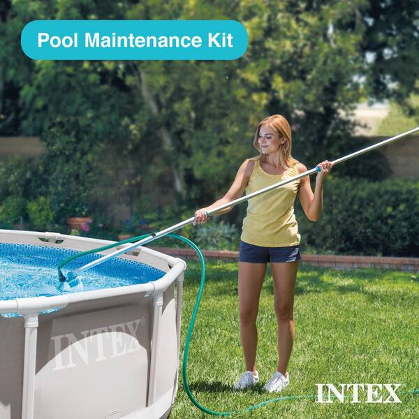 Intex Prism Frame 15 ft. Round 48 in. Deep Above Ground Pool Set