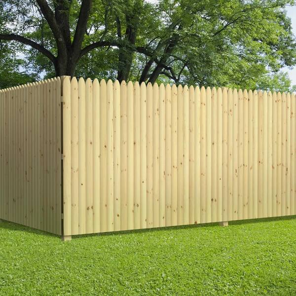 6 X8 Pt Spf 4 Pressure Treated Spruce Moulded Stockade Fence Panel 249295 The Home Depot 6 X8 Pt Spf 4 Pressure Treated Spruce Moulded Stockade Fence Panel 249295 The Home Depot
