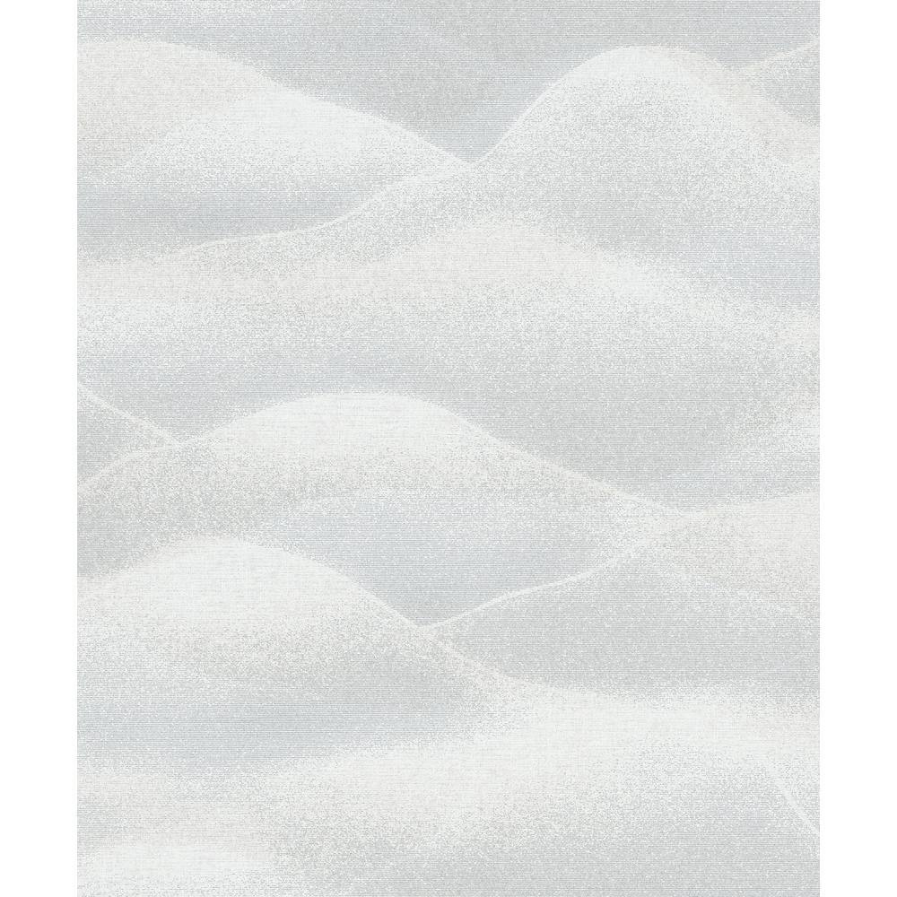 Hotel Collection Silver Rolling Hills Landscape Glitter Finish Non-Pasted N