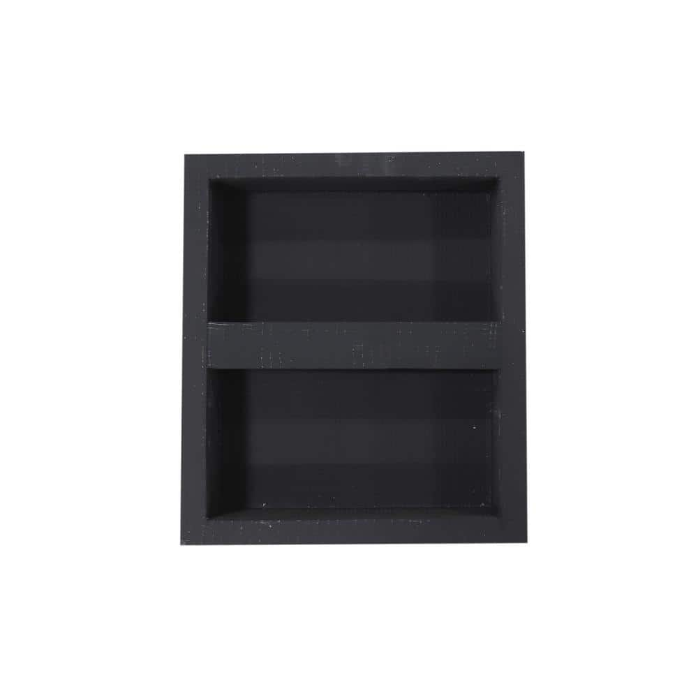 AKDY 8-in x 36-in Matte Black Stainless Rectangular Shower Niche in the Shower  Shelves & Accessories department at