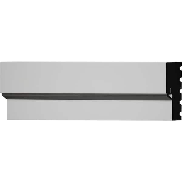 TrueCraft PVC Door Jamb Moulding, 4 9/16"H x 1 1/4"P x 80"L, White WM3050