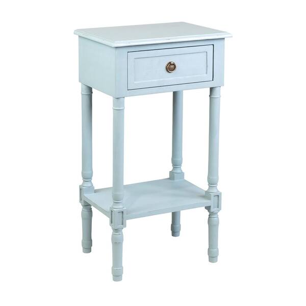 light blue side table