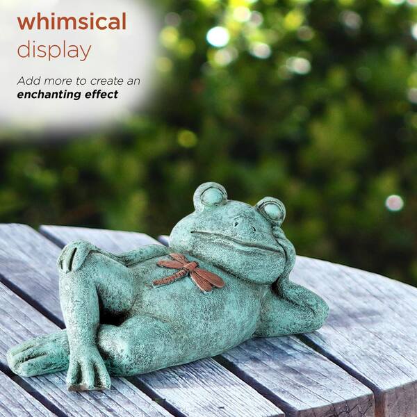 4 Pcs Frog Wall Art Decor - Metal Outdoor Garden Decorations With Hooks