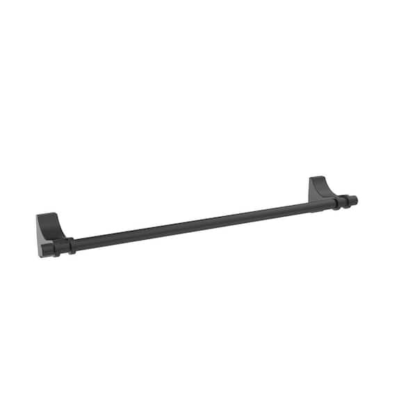 Amerock Davenport 18 in. (457 mm) L Towel Bar in Matte Black