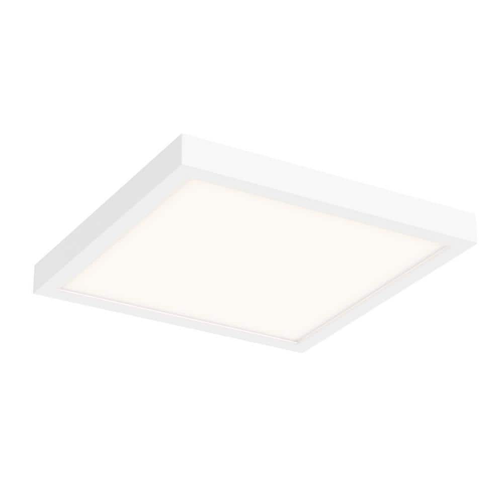 14 in. White Square Indoor/Outdoor Selectable LED Flush Mount price history on PriceWatchPro