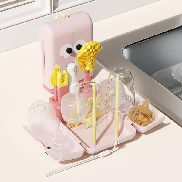 Aoibox Baby Bottle Cleaning Brush Set in Silicone