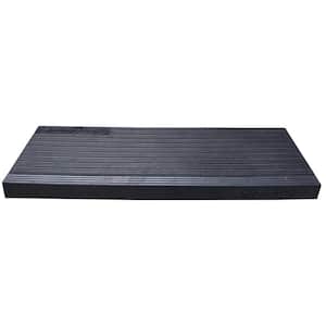 Commercial Linear 10 in. x 48 in. Rubber Stair Tread Cover - 6 Pack