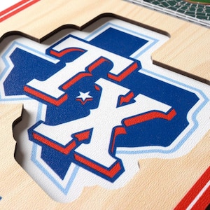 MLB Texas Rangers 6 in. x 19 in. 3D Stadium Banner-Globe Life Park in Arlington