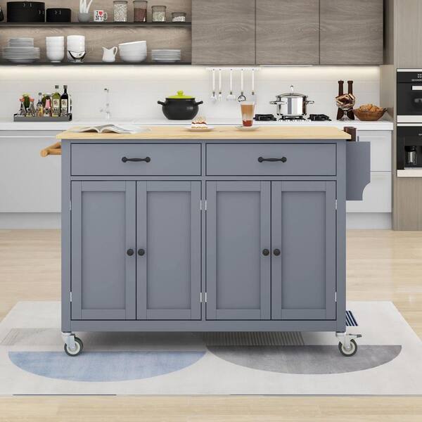 Kitchen Storage Cabinet,Storage Racks, Kitchen Island on 4 Wheels