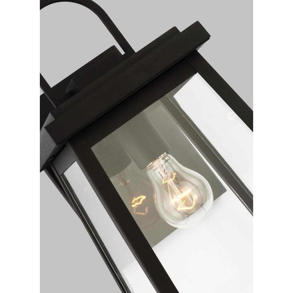 Founders 1-Light Black Bronze Outdoor Wall Lantern with Dimmable Energy Star