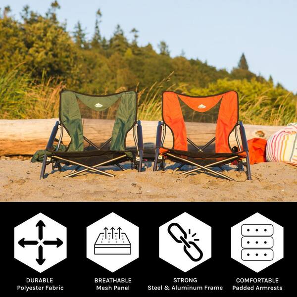 Lightweight Folding Camping Chair | 330 Lbs Capacity With Storage Bag | Portable For Beach & Travel