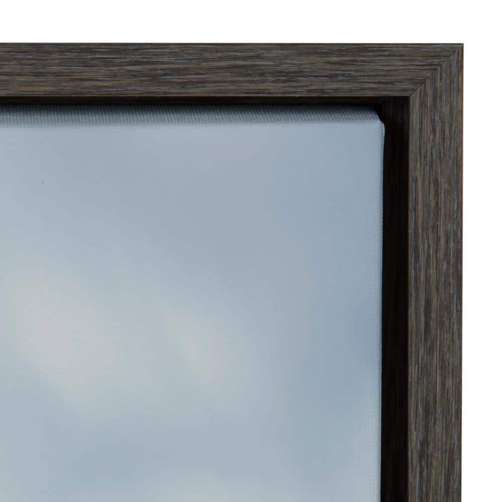 Lake Tahoe Reflections Framed Canvas Wall Art, 23x33, Dark Gray