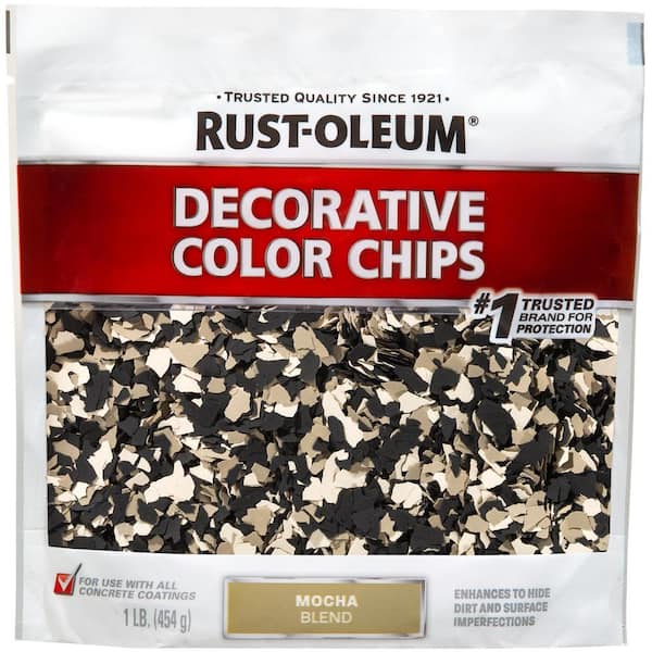 Rust-Oleum 1 lb. Mocha Decorative Color Chips (6-Pack)