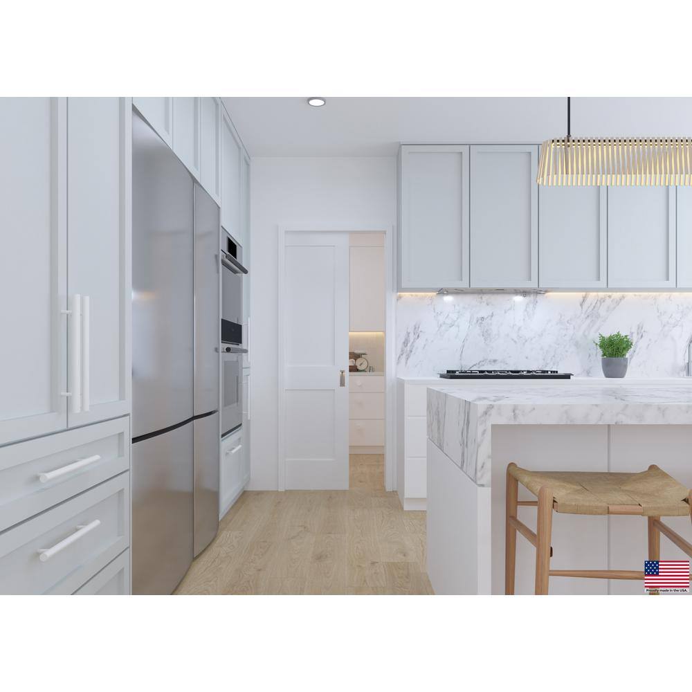 White Solid Core Wood Primed Interior Door Slab 22 x 80