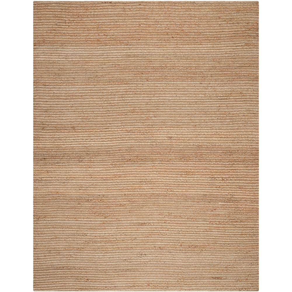 Coastal Charm Handwoven Jute 8' x 10' Natural Area Rug