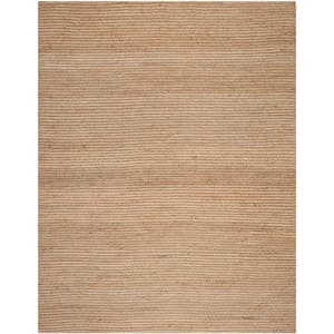 Cape Cod Natural 8 ft. x 10 ft. Striped Solid Area Rug