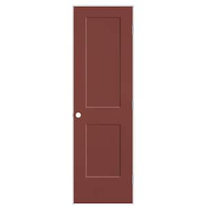 24 in. x 80 in. 2-Panel Logan Left-Hand Solid Core Red Bluff Molded Composite Single Prehung Interior Door