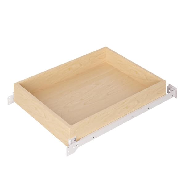 Hampton Bay 20 in. W x 3.5 in. H Cabinet Roll Out Tray Kit in Natural Maple