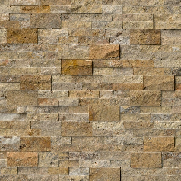 MSI Picasso Ledger Panel 6 in. x 24 in. Textured Travertine Wall Tile (1 sq. ft./Each)