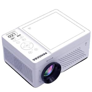 1920 x 1080 Full HD 5G WiFi Bluetooth Projector Mini Portable DVD Projector with 6000 Lumens & Compatible HDMI, USB, AV