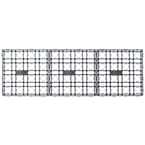 NewTechWood - 4.32 sq. ft. Deck-A-Floor Premium Modular Composite Outdoor Flooring System Kit in Spanish Walnut