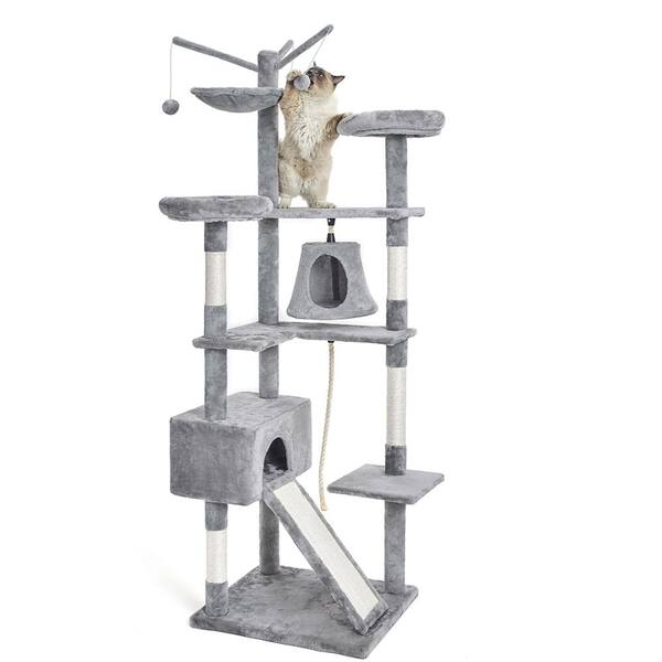 tall cat tree with hammock