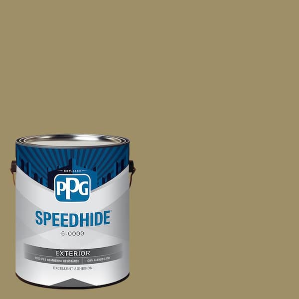 SPEEDHIDE 1 gal. PPG1112-6 Willow Tree Semi-Gloss Exterior Paint