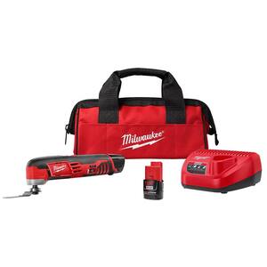 M12 12-Volt Lithium-Ion Cordless Oscillating Multi-Tool Kit with Two 1.5Ah Batteries, Accessories, Charger and Tool Bag