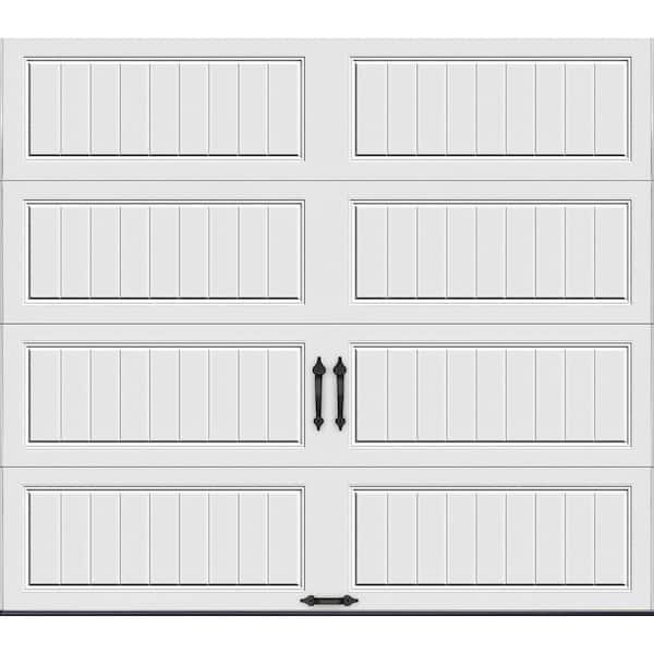 Clopay Gallery Steel Long Panel 8 ft x 7 ft Insulated 6.5 R-Value  White Garage Door without Windows