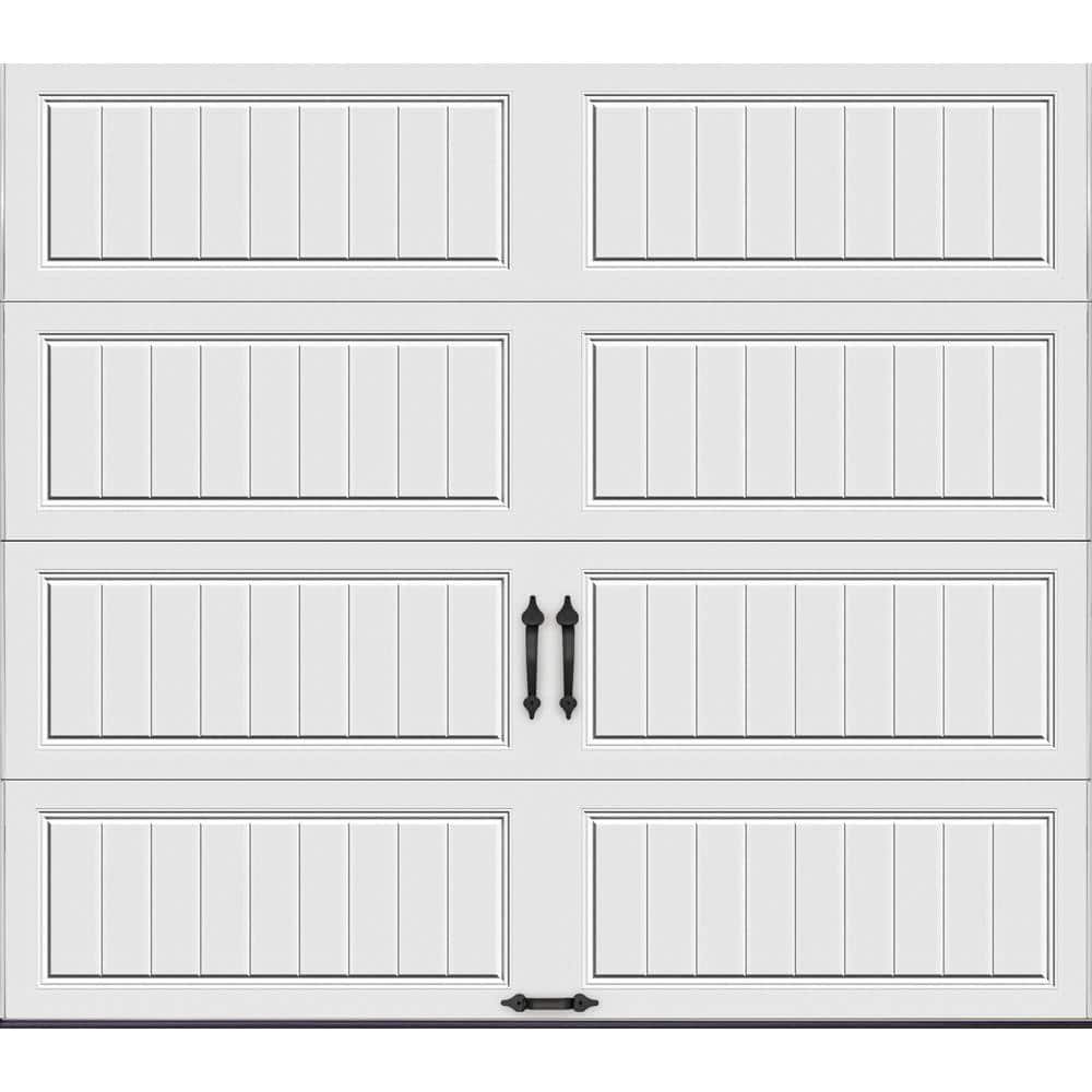 Gallery Steel Long Panel 8 ft x 7 ft Insulated 18.4 R-Value  White Garage D