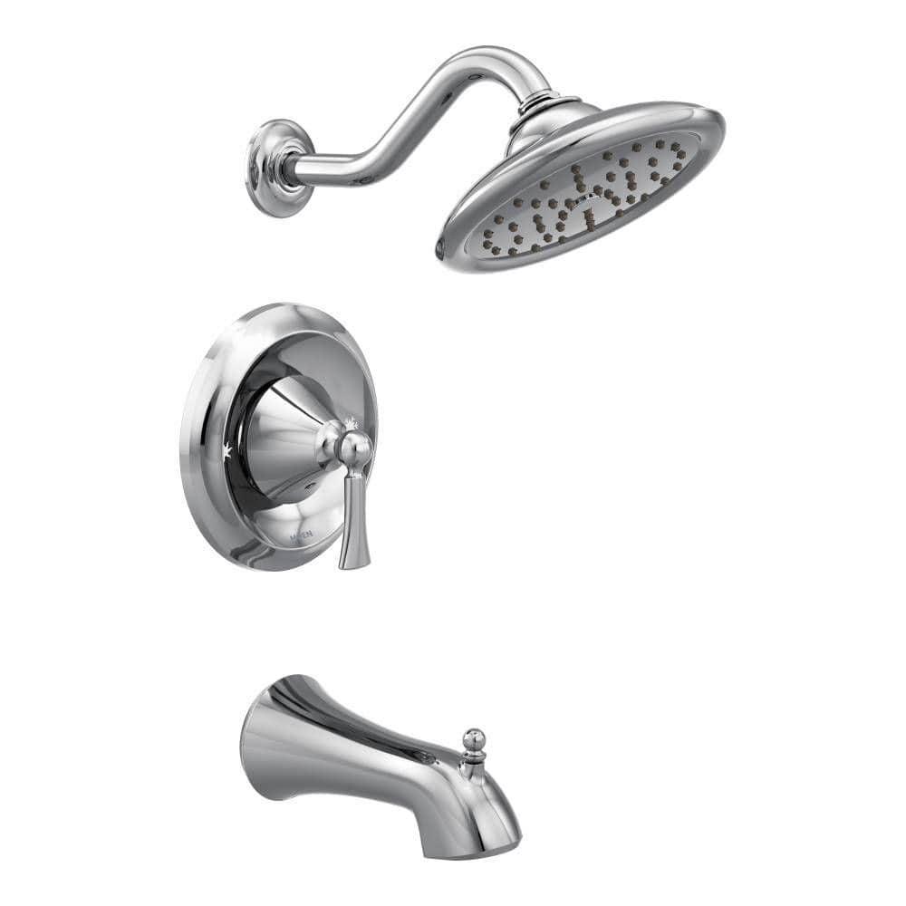 Moen T5502 Wynford Shower Body Only Set without Moentrol Shower Valve Chrome 