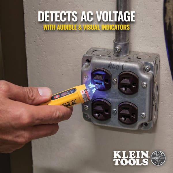 Klein tools voltage tester blue deals light