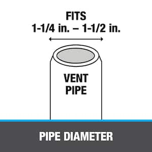 1 in. Dia Galvanized Steel Vent Pipe Flashing with 18 in. x 18 in. base