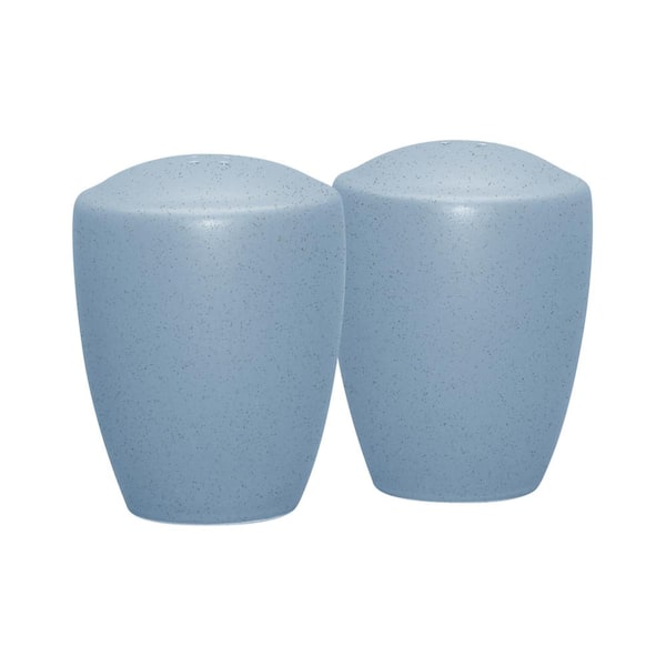 Noritake Colorwave Ice 3-3/8 in. (Light Blue) Stoneware Salt and Pepper Set