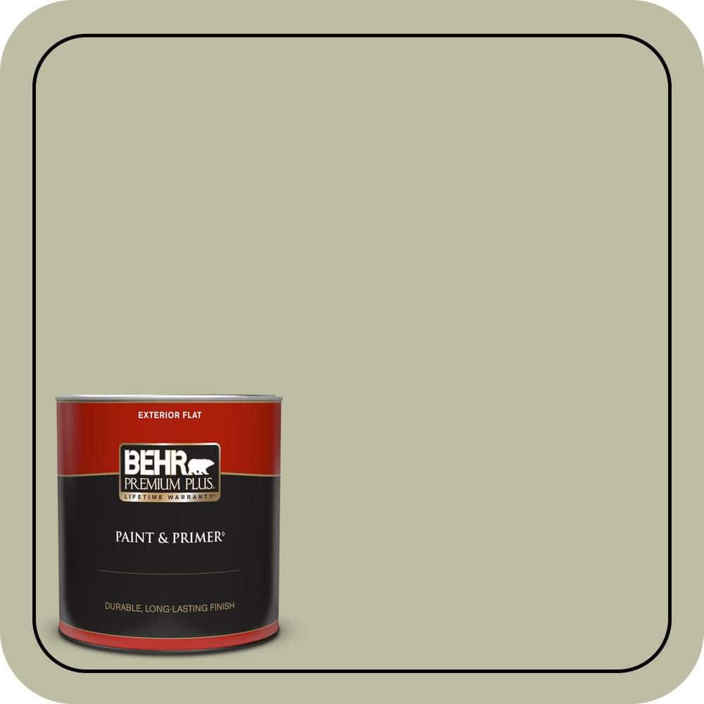 1 qt. #ICC-57 Dried Thyme Flat Exterior Paint & Primer price history on PriceWatchPro