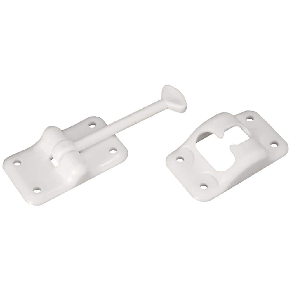 Rv Designer 3.5 in. Plastic T-Entry Door Holder in White E231 - The