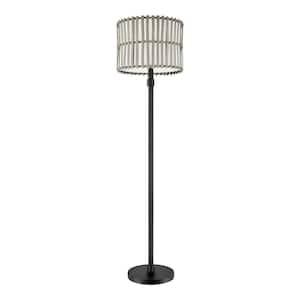 Wellingway 59.5 in. Brown Outdoor/Indoor Floor Lamp